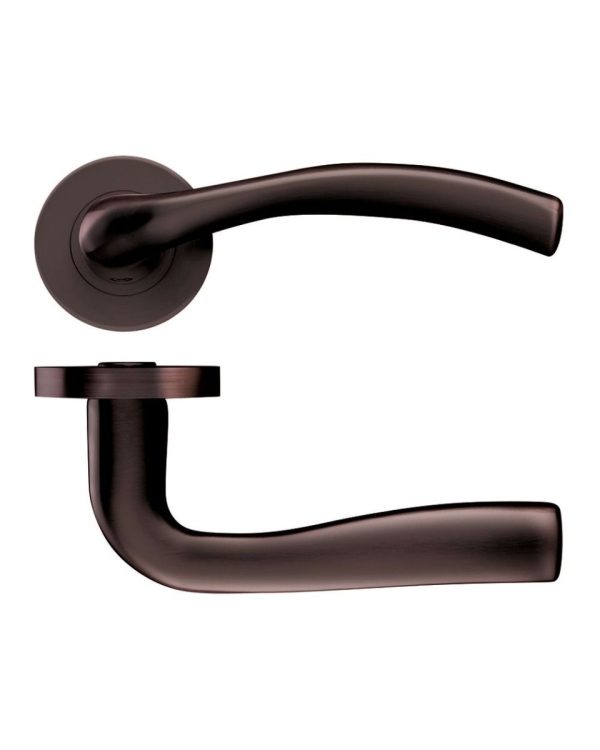 Zoo Hardware ZPZ050-ETB Siena Door Handle - Screw On Rose - Etna Bronze