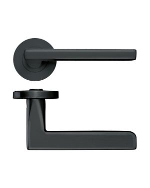 Zoo Hardware ZPZ070-OMB Venice Door Handle - Screw On Rose Matt Black
