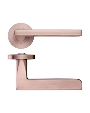 Zoo Hardware ZPZ070-TRG Venice Door Handle - Screw On Rose Rose Gold
