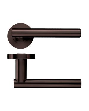 Zoo Hardware ZPZ090-ETB Lucca Door Handle - Screw On rose Pvd Bronze
