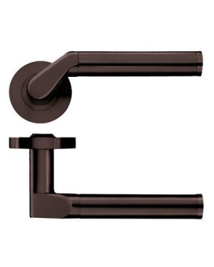 Zoo Hardware ZPZ120-ETB Venus Door Handle on round rose Pvd Bronze
