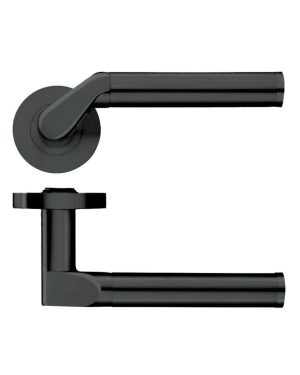 Zoo Hardware ZPZ120-OMB Venus Door Handle on round rose Matt Black
