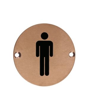 Zoo Hardware ZSS01-PVDBZ Sex Symbol - Male - 76mm Dia PVD Bronze
