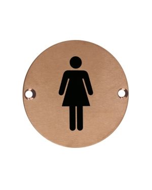 Zoo Hardware ZSS02-PVDBZ Sex Symbol - Female - 76mm Dia PVD Bronze
