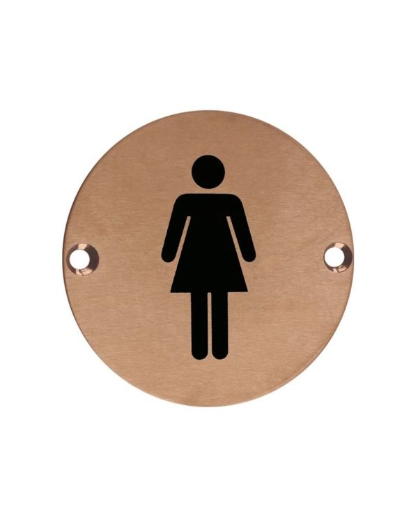 Zoo Hardware ZSS02-PVDBZ Sex Symbol - Female - 76mm Dia PVD Bronze