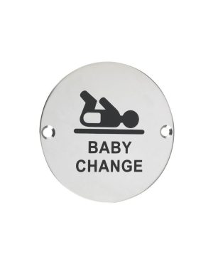 Zoo Hardware ZSS08-PCB Sex Symbol - Baby Change - 76mm Dia - Powder Coated Matt Black
