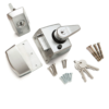 Era British Standard Double Locking High Security Nightlatch Door Lock 40mm Backset 1830 Satin Chrome