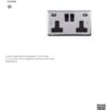 Eurolite Stainless steel 2 Gang Usb Socket - Polished Stainless Steel