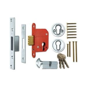 ERA 233-51A BS8621 Euro Mortice Deadlock Keyless Egress 64mm Satin Chrome