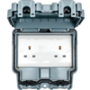 Eurolite Wp4040 2 Gang 13Amp Unswitched Socket Outlet Lockable Ip66