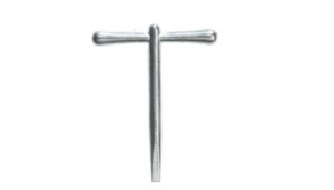 ERA 501-96 Rim Budgest Lock Steel T key 114mm Bright Steel Finish