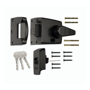 Era 1730-10-1 British Standard Keyless Egress Nightlatch Door Loc 60mm Matt Black