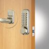 CODELOCKS Mechanical Digital Locks 200 series Mortice Latch Dual Backplate PVD Stainless Steel