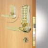 CODELOCKS CL4000 Electronic Digital Lock Anti-Panic Mortice Lock D/Cyl PVD P/Brass