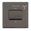 Eurolite Concealed 3mm 6Amp Fan Isolator Switch - Black Nickel