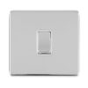 Eurolite Concealed 3mm 1 Gang 10Amp 2Way Switch - Polished Chrome