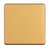 Eurolite Concealed 3mm Single Blank Plate - Satin Brass