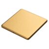 Eurolite Concealed 3mm Single Blank Plate - Satin Brass
