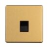 Eurolite Concealed 3mm Telephone Master - Satin Brass