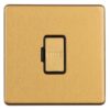 Eurolite Concealed 3mm 13Amp Un-Switched Fuse Spur - Satin Brass