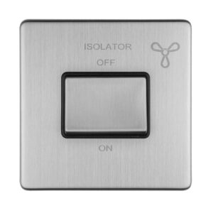 Eurolite Concealed 3mm 6Amp Fan Isolator Switch - Stainless Steel