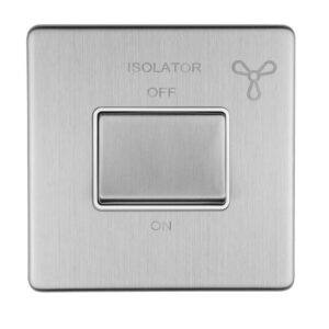 Eurolite Concealed 3mm 6Amp Fan Isolator Switch - Stainless Steel