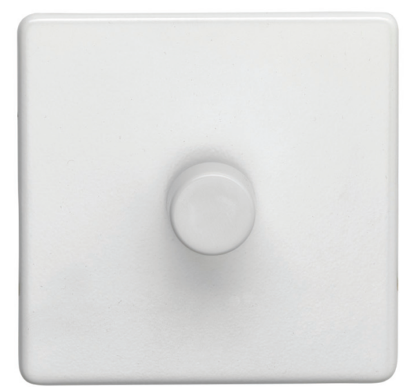 Eurolite Ecw1Dled 1 Gang Led Push On Off 2Way Dimmer Flat Concealed White Plate