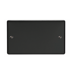 Eurolite Efmb2Bmbb Double Blank Plate Matt Black Flatplate Range