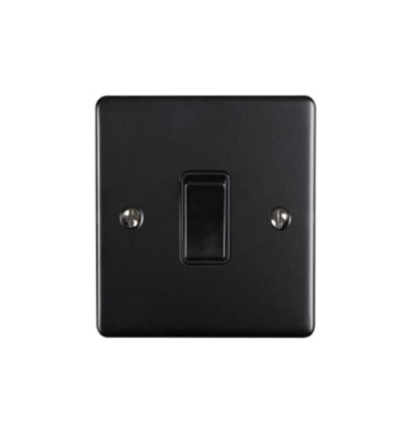 Eurolite Efmbintmbb 1 Gang 10Amp Intermediate Switch Matt Black Black Trim