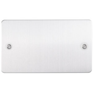 Eurolite Sss2B Double Blank Round Edge Satin Stainless Steel Plate