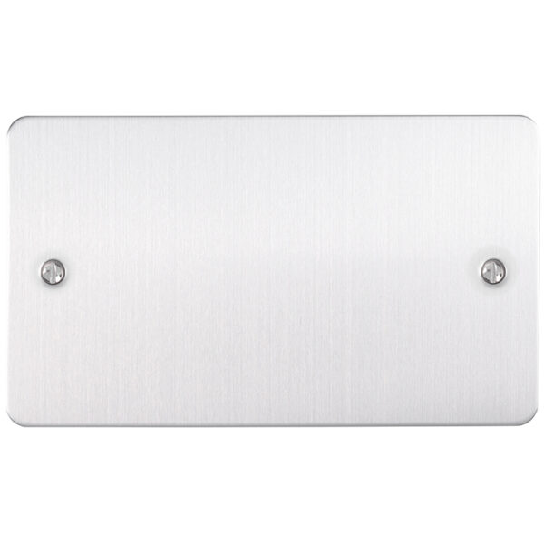 Eurolite Efsss2B Double Blank Enhance Flat Satin Stainless Steel Plate