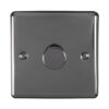 Eurolite Enhance Decorative 1 Gang Dimmer - Black Nickel