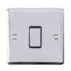 Eurolite Enhance Decorative 1 Gang Switch - Polished Chrome