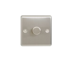 Eurolite Enhance Decorative 1 Gang Dimmer - Satin Stainless