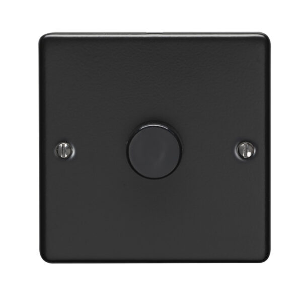 Eurolite En1Dledmbb 1 Gang 400W/Led 2Way Dimmer Switch Matt Black Enhance Range