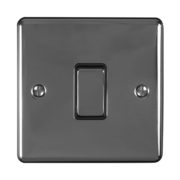 Eurolite En1Swbnb 1 Gang 10Amp 2Way Switch Black Nickel Enhance Range Black Trim