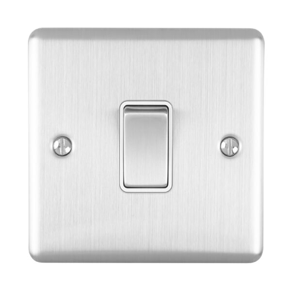 Eurolite En20Aswssw 1 Gang 20Amp Dp Switch Satin Enhance Range White Trim