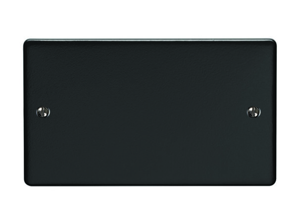 Eurolite En2Bmbb Double Blank Plate Matt Black Enhance Range