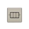 Eurolite Enhance Decorative 3 Gang Switch - Satin Stainless
