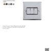 Eurolite Enhance Decorative 3 Gang Switch - Satin Stainless