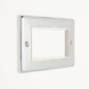 Eurolite En4Modpcw 4 Gang Module Frame Polished Chrome Enhance Range White Trim