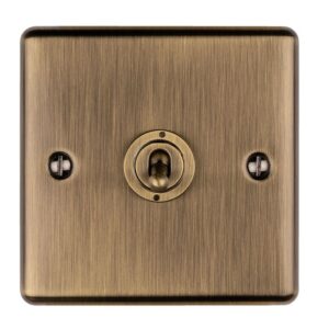 Eurolite Ent1Swabb 1 Gang Toggle Switch Antique Enhance Range