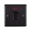 Eurolite Stainless steel 20Amp Switch With Neon Indicator - Matt Black