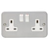Eurolite Mc2Sow 2 Gang 13Amp Dp Switched Socket Metal Clad
