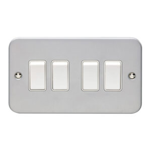 Eurolite Mc4Sww 4 Gang 10Amp 2Way Switch Metal Clad