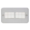 Eurolite Mc6Sww 6 Gang 10Amp 2Way Switch Metal Clad