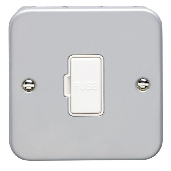 Eurolite Mcuswffow 13Amp Unswitched Fuse Connection Unit Flex Outlet Metal Clad