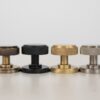 Millhouse Brass Harrison Solid Brass Knurled Mortice Knob on Concealed Fix Rose - Satin Brass MH450KSMKSB