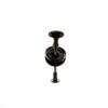 Old English Solid Brass Oval WC Turn and Release - Black Nickel