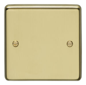 Eurolite Pb1B Single Blank Round Edge Polished Brass Plate